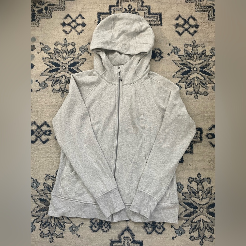 Lululemon Scuba Full-Zip-Hoodie- Heathered Gray